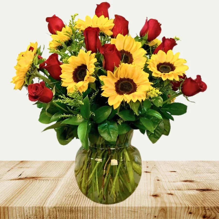 Sweet Pea Sunset Arrangement