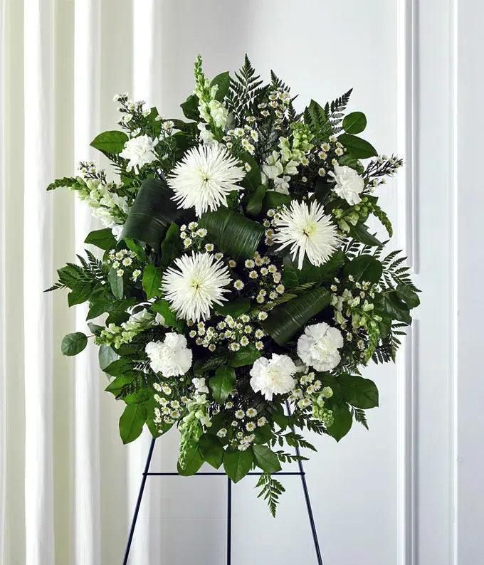 White Floral Standing Spray