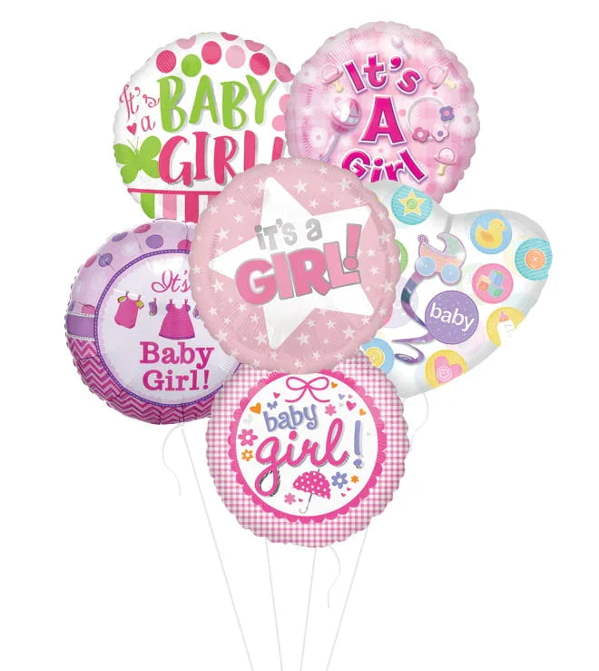#1 Choice It's a Girl Balloon Bouquet