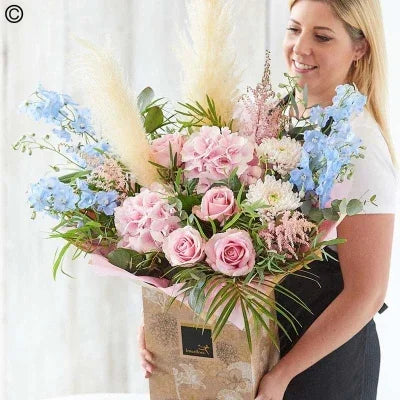 Lily Free Hand Tied Bouquet