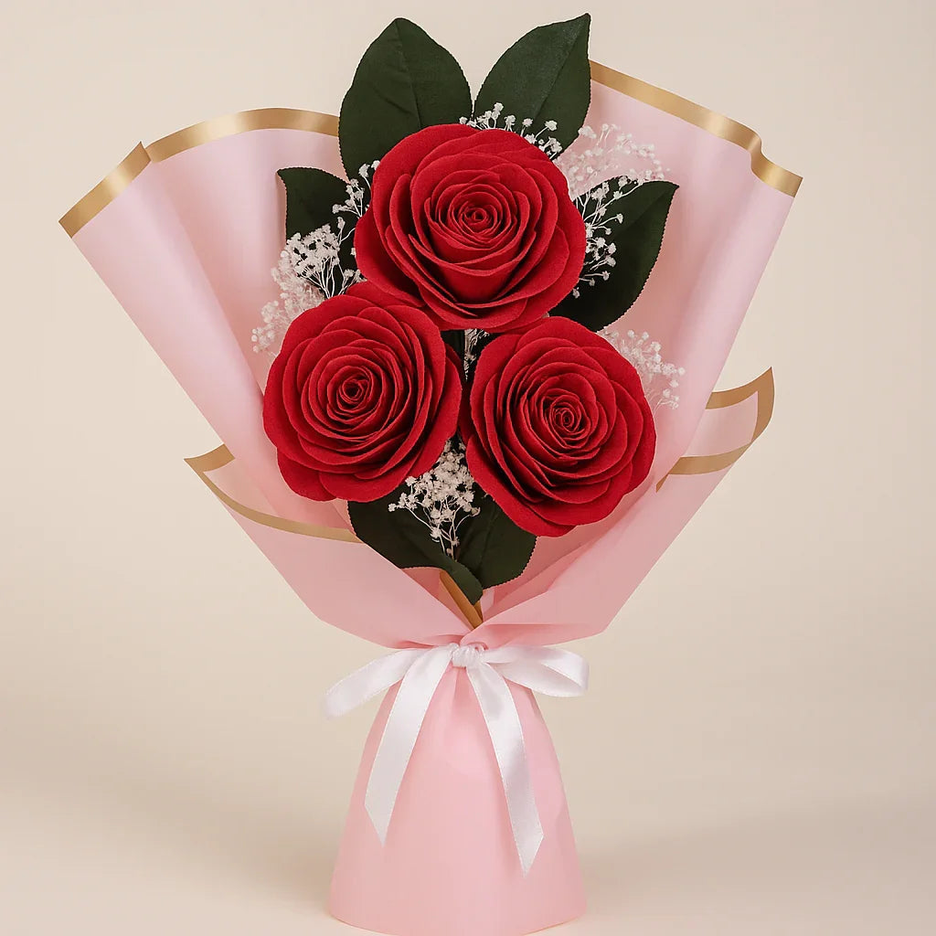 Simply Red Finished Bouquet