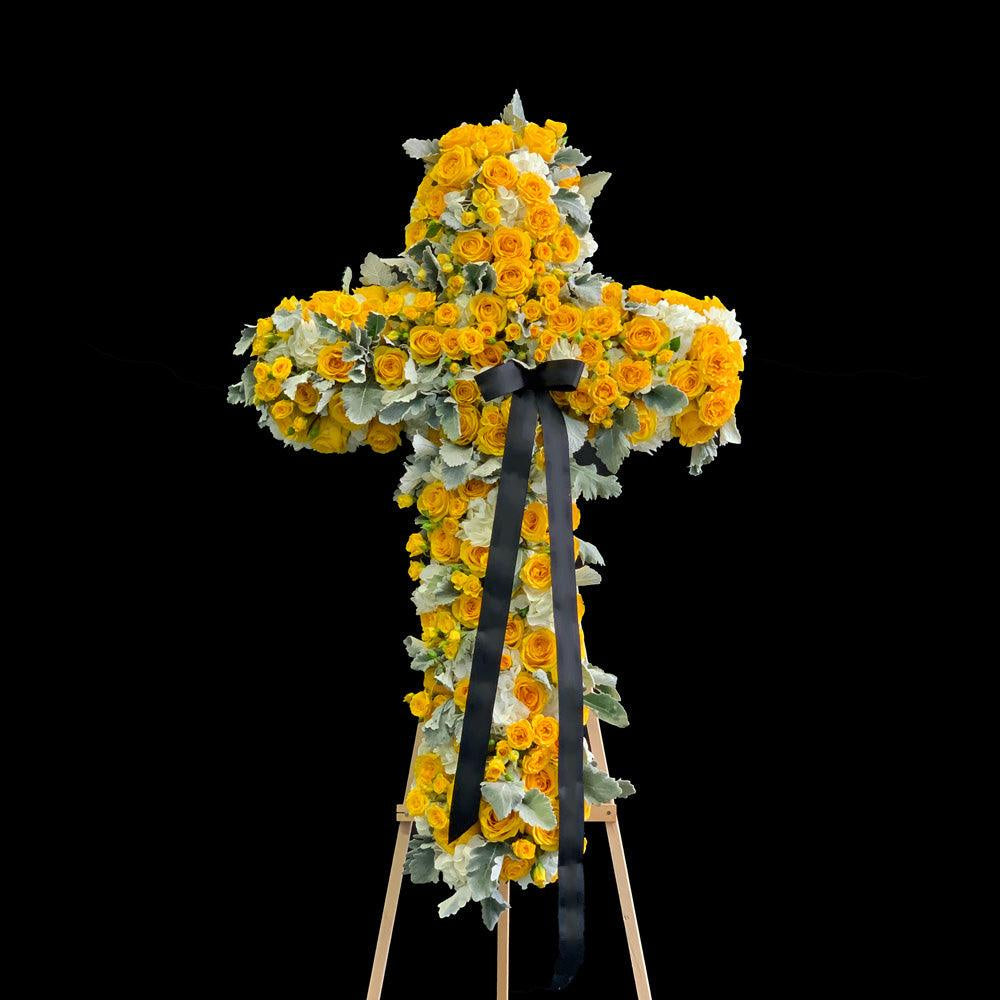Yellow Standing Cross BP Sympathy