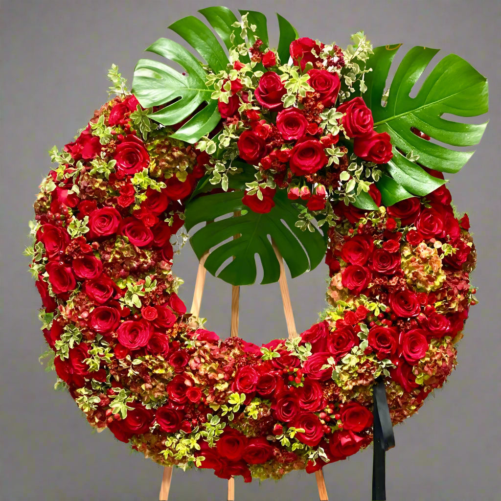 Orchid Heaven Casket Cover BP Sympathy