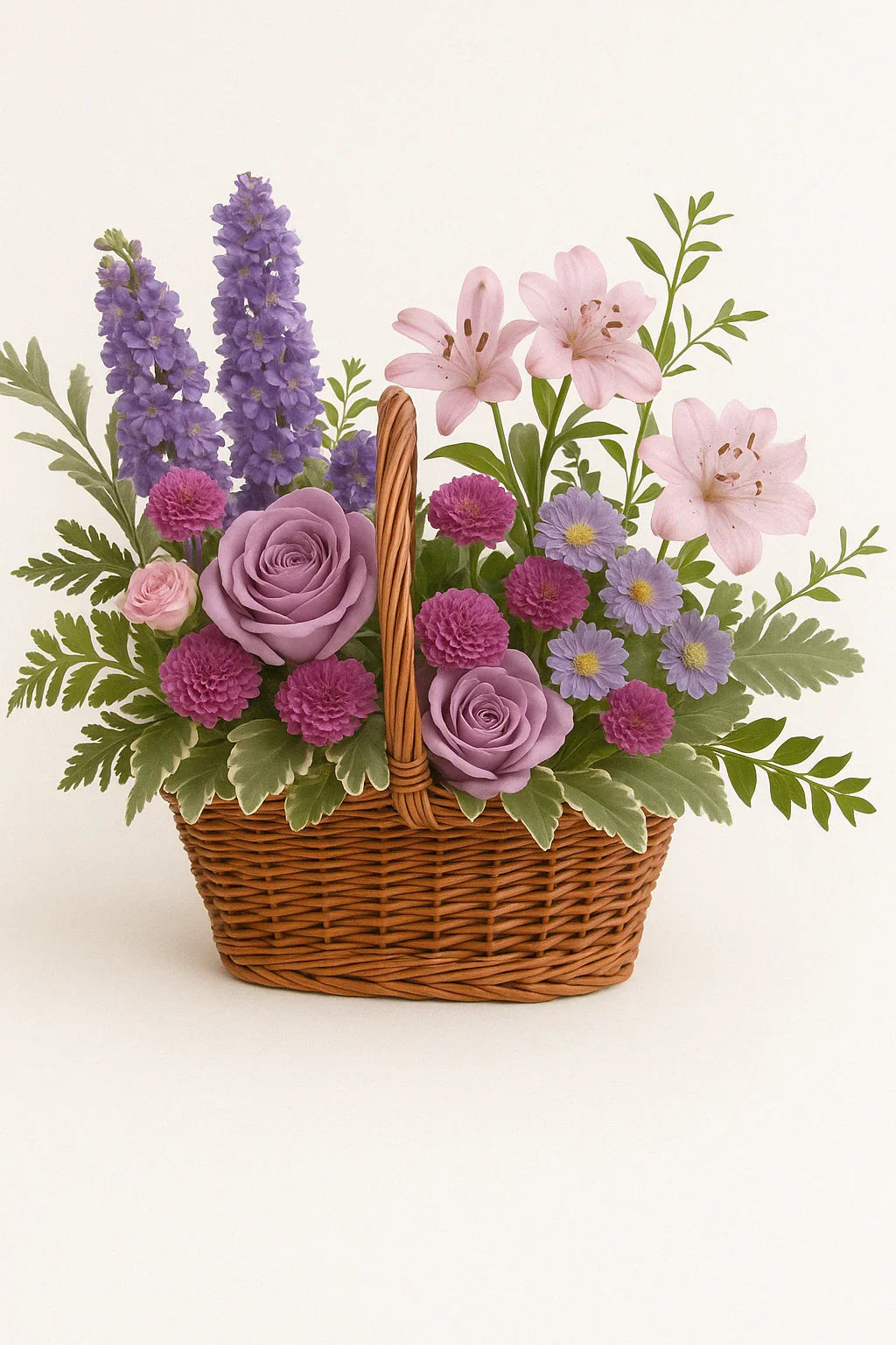 Lavender Meadow Basket by Elite Flowers