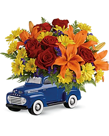 Vintage Ford Pickup Bouquet by Elite Flowers