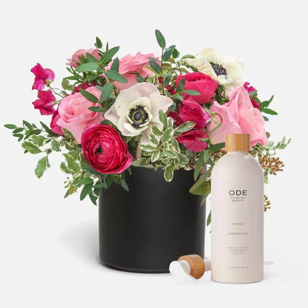 Pretty in Pink + ODE Shower Gel & Bubble Bath