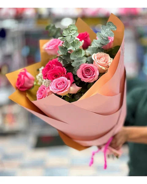 Pink Rose Fancy Wrap